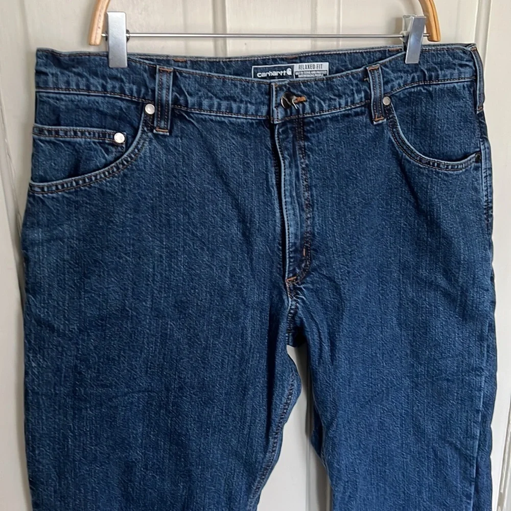 Carhartt Relaxed Fit Flannel-lined 5 Pocket Jeans